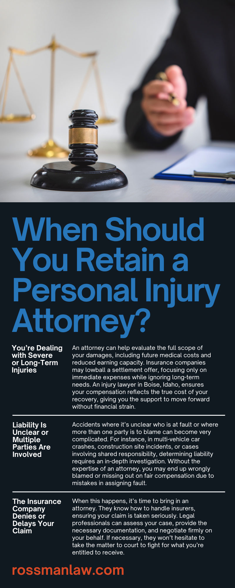 When Should You Retain a Personal Injury Attorney?